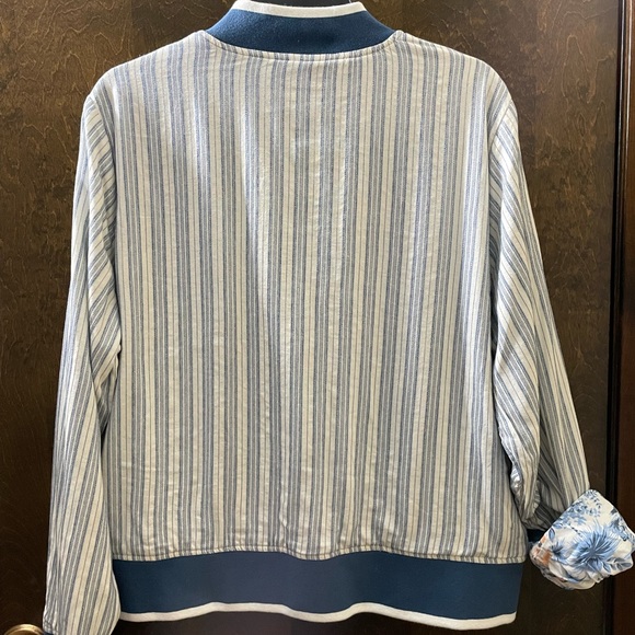 Nwt Faherty Jackets & Coats | Faherty Reversible Jacket | Color: White/Blue | - Picture 11 of 11